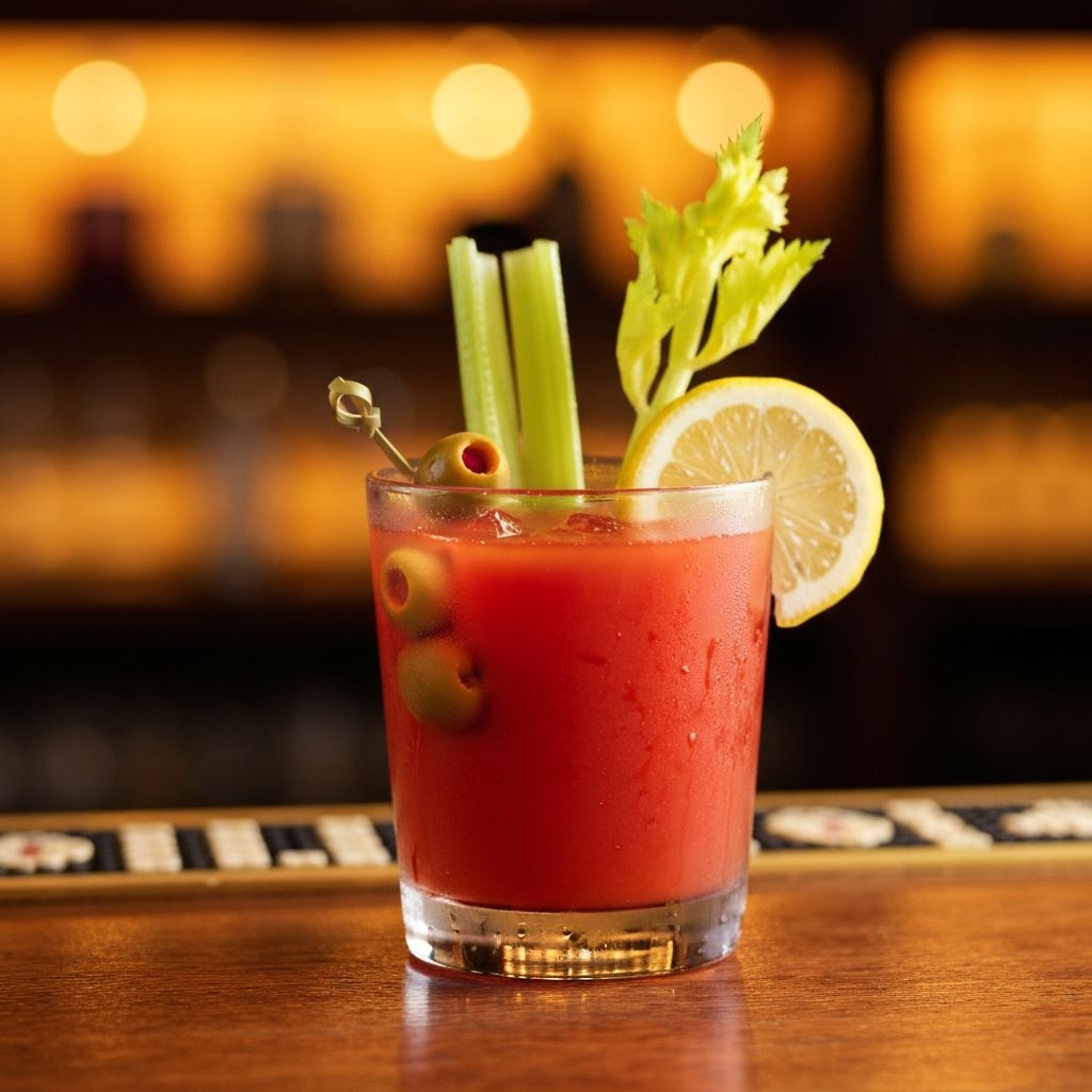 Bloody mary cocktail